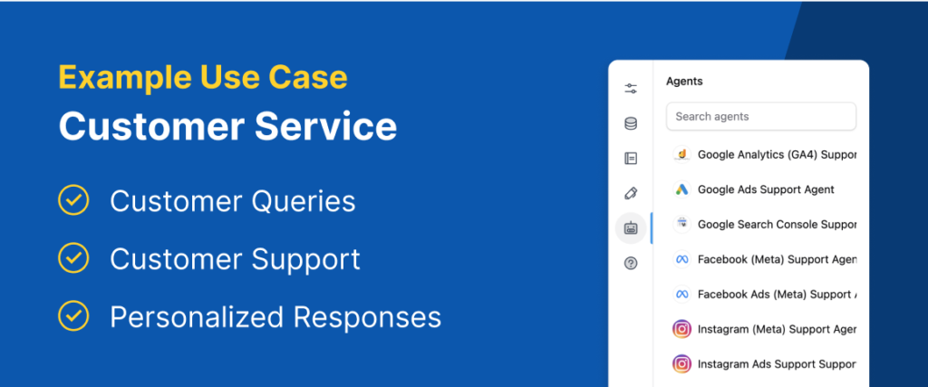 Example AI use cases for customer service