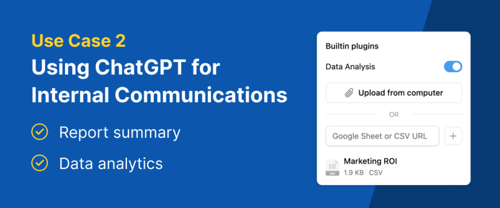 Using ChatGPT for internal communications