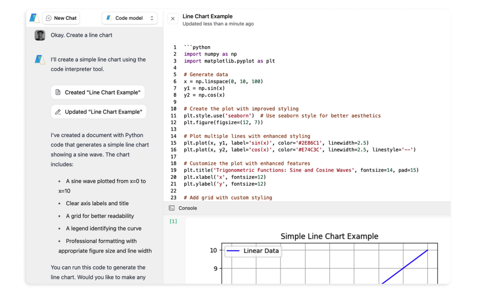 TeamAI’s Data Analysis plugin. From building reports to predicting trends, this plugin supports your work.